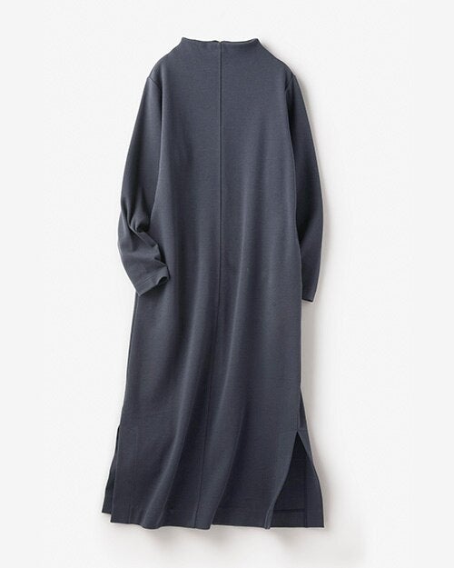 接結ストレッチ・スリットワンピース 詳細画像 ミッドナイトブルー 4