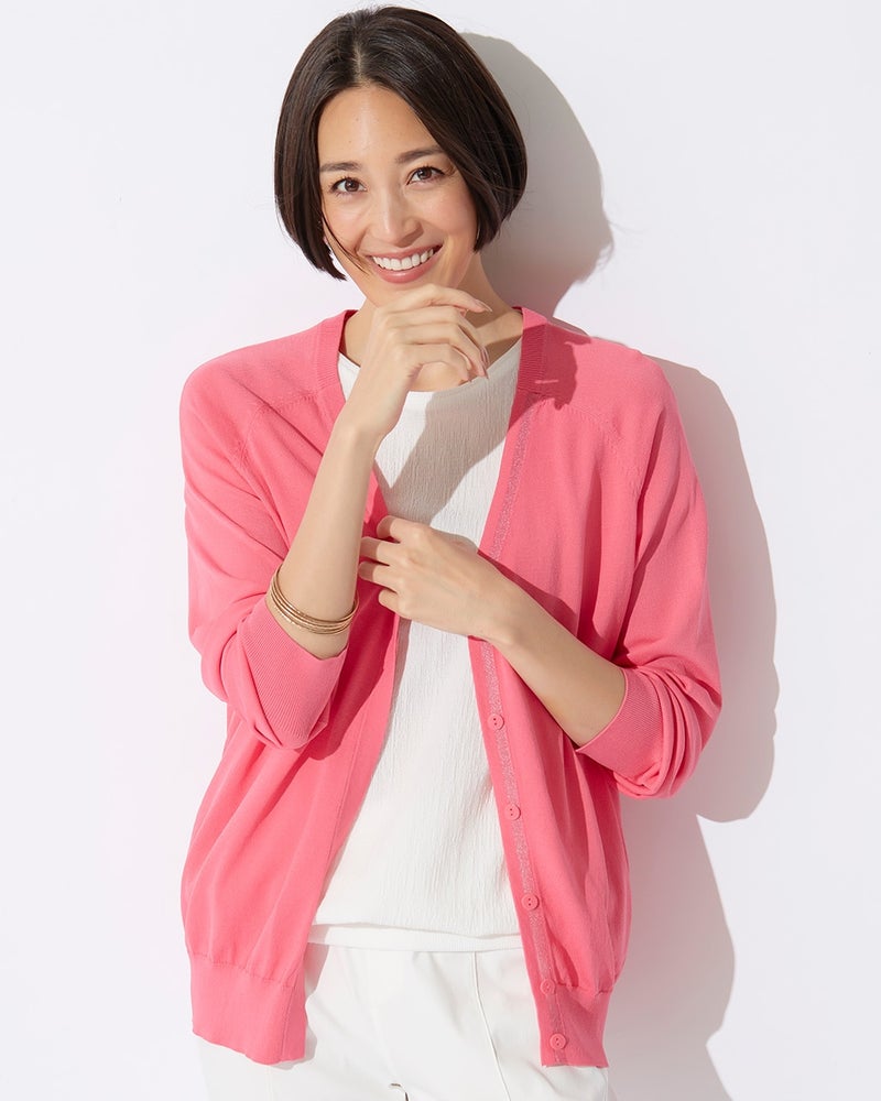 Uvニット ルーセントvネックカーディガン 40代50代からのレディース メンズファッション通販 Doclasse ドゥクラッセ Uvニット ルーセントvネックカーディガン 40代50代からのレディース メンズファッション通販 Doclasse ドゥクラッセ