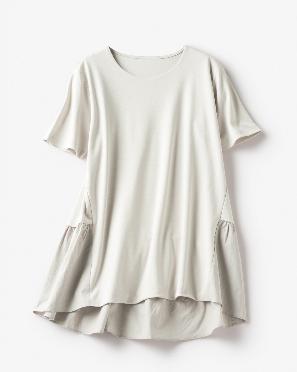 異素材ペプラム／半袖・ドゥクラッセTシャツ/40代50代からの