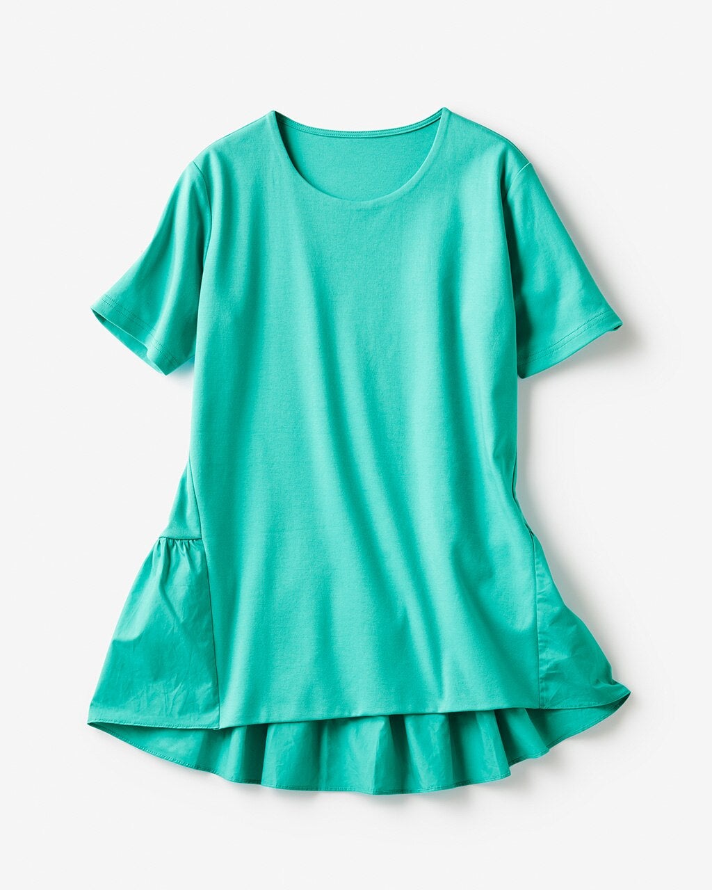 異素材ペプラムTシャツ 異素材ペプラムTシャツ（カットソー/Tシャツ）｜SNIDEL