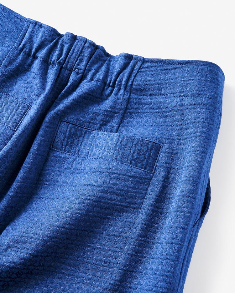 グロージャカード・セミフレアパンツ 詳細画像 ブルー 3