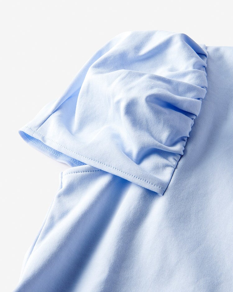 ギャザーパフ／半袖・ドゥクラッセTシャツ 詳細画像 ペールブルー 2