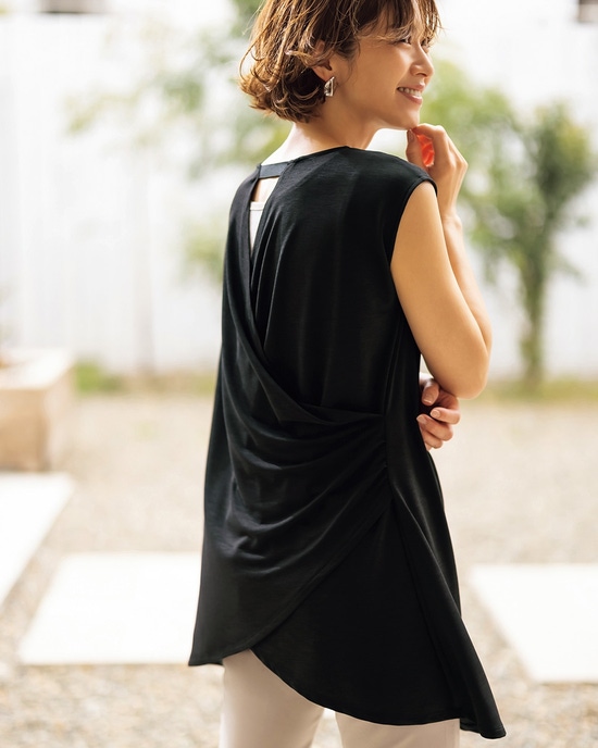 UVスラブ・オープンバックチュニック