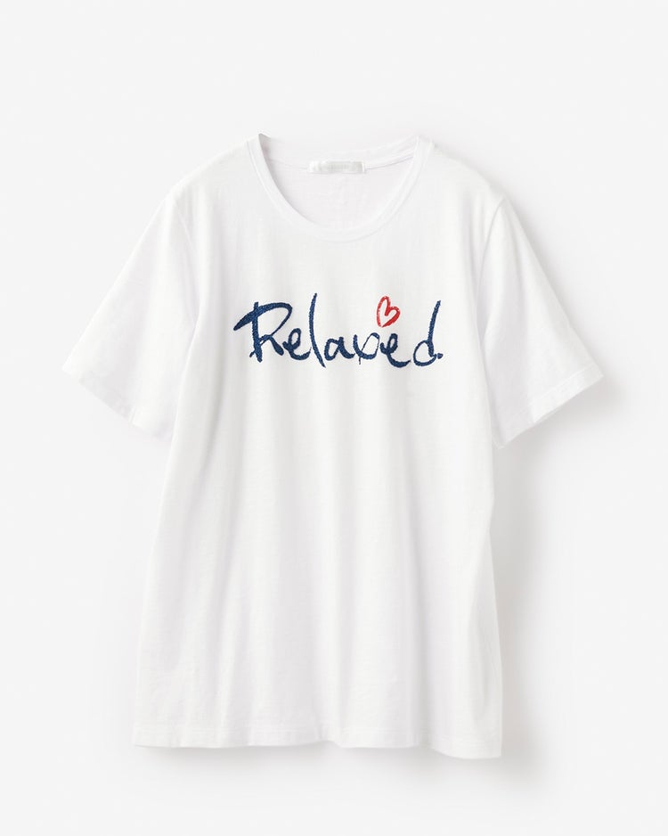 コットンスラブ・プリントTシャツ 詳細画像 ホワイト 1