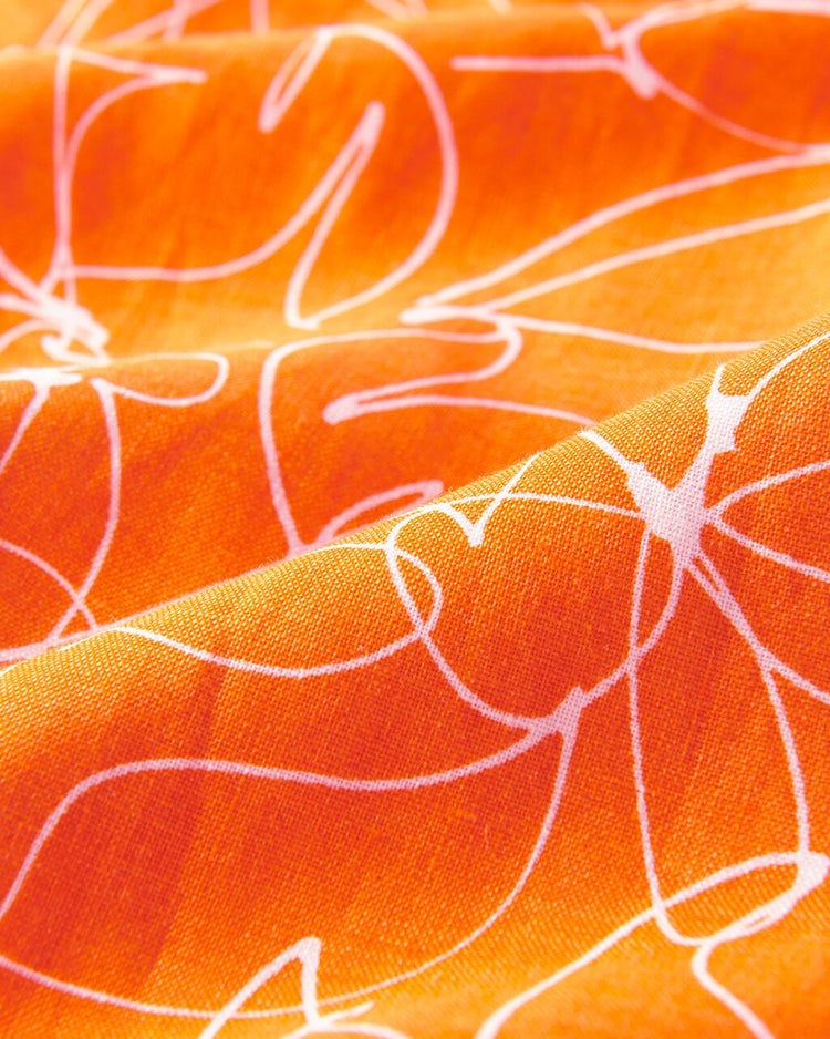 14番リネン・リラクシーワイド／50cm 詳細画像 オレンジパターン 4