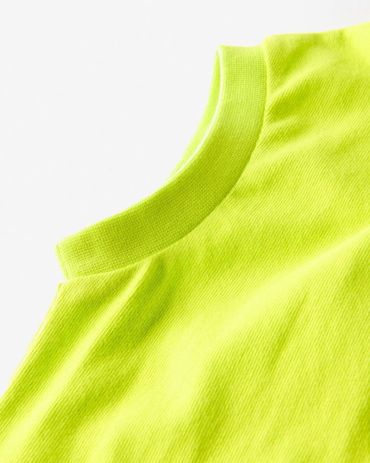 太番手コットン・天竺フレンチTシャツ 詳細画像 ライム 2