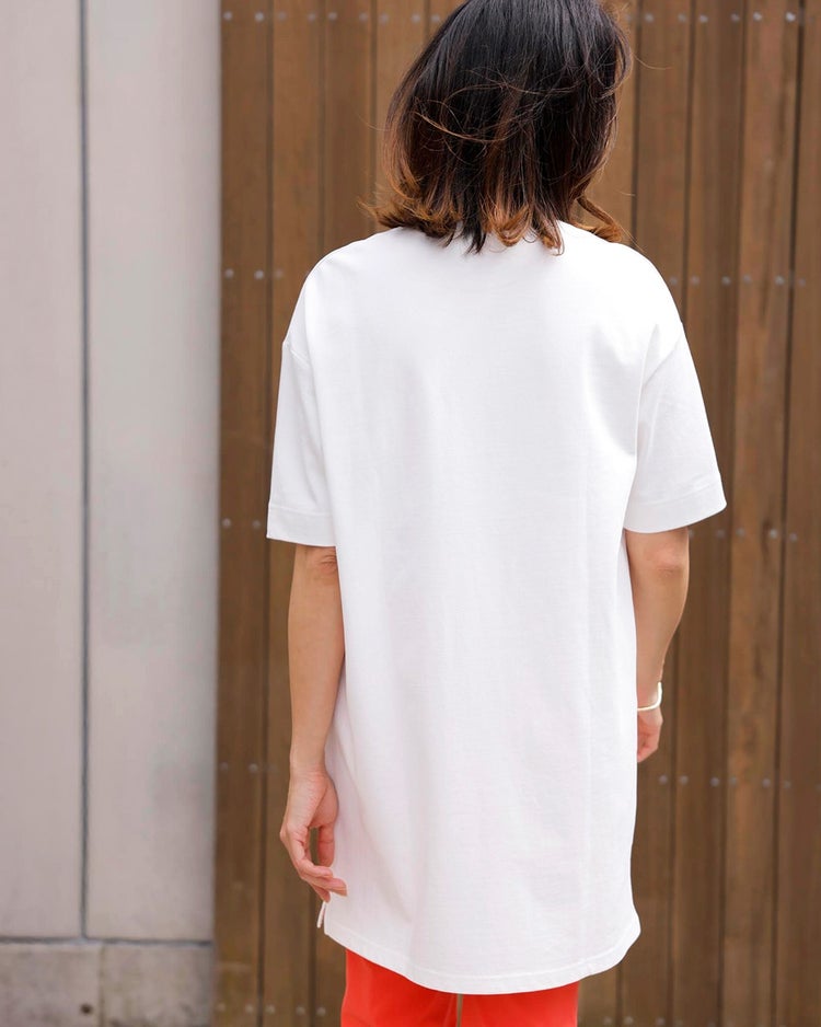 太番手コットン・天竺ビッグTシャツ 詳細画像 ホワイト 2