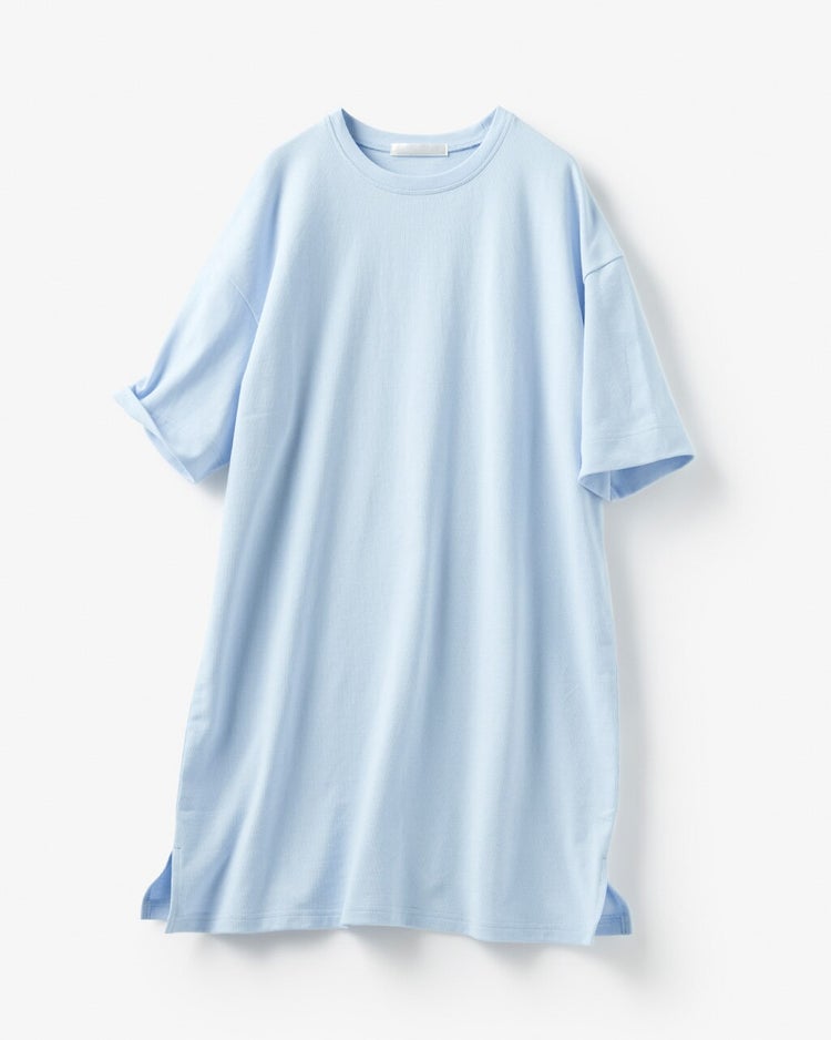 太番手コットン・天竺ビッグTシャツ 詳細画像 ペールブルー 5