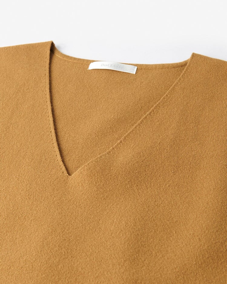 ミラノリブ・ニットベスト 詳細画像 キャメル 2
