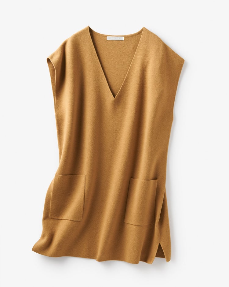 ミラノリブ・ニットベスト 詳細画像 キャメル 5