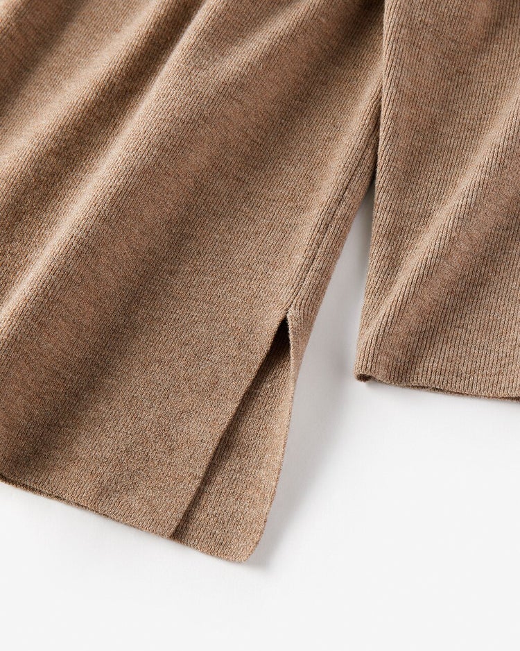 スヌード付き・ハイネックロングニット 詳細画像 トープ 6