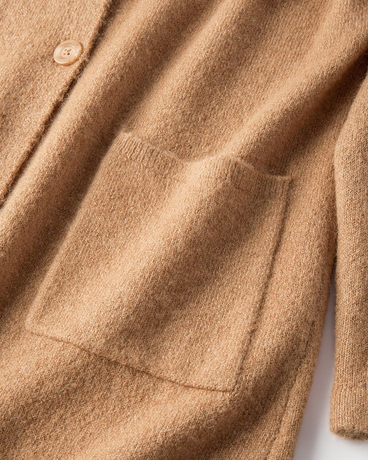 フラッフィーニット・フーディジャケット 詳細画像 キャメル 5