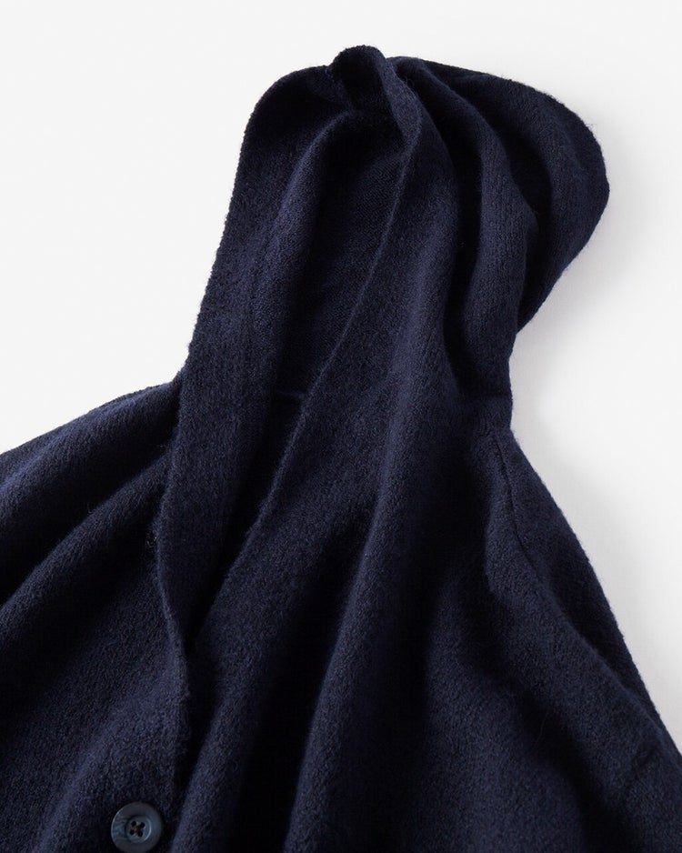 フラッフィーニット・フーディジャケット 詳細画像 ミッドナイトブルー 2