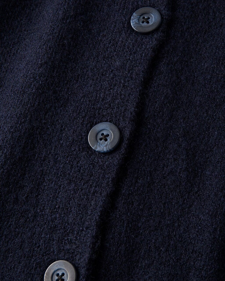 フラッフィーニット・フーディジャケット 詳細画像 ミッドナイトブルー 4