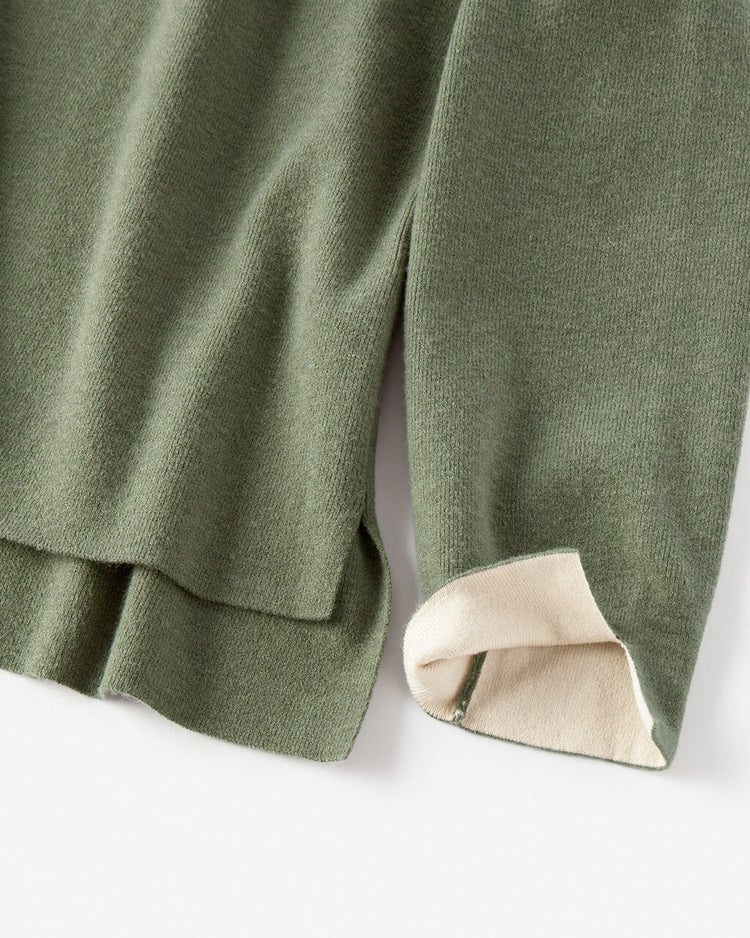 総針ハイネック・スカートセットアップ 詳細画像 カーキ 3
