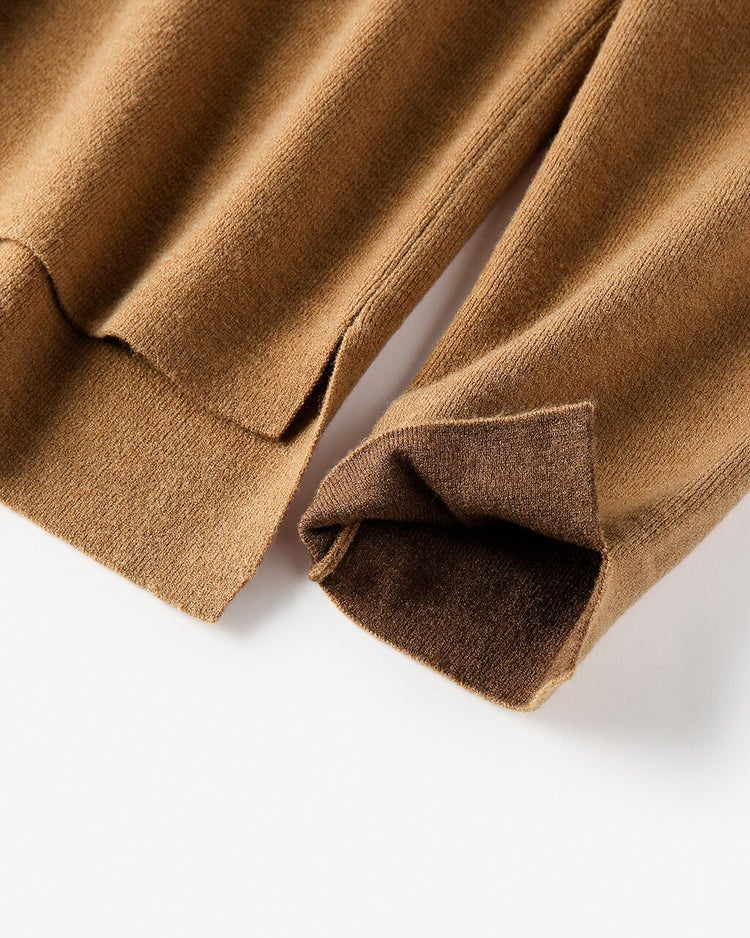 総針ハイネック・スカートセットアップ 詳細画像 キャメル 3