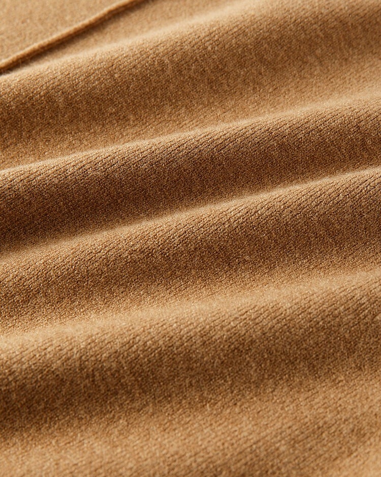 総針ハイネック・スカートセットアップ 詳細画像 キャメル 5