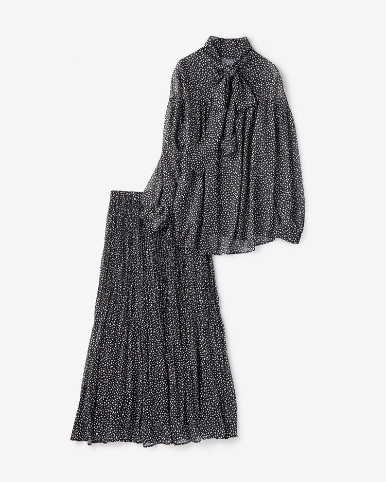 ストーンドット・シフォンセットアップ 詳細画像 ブラック 6