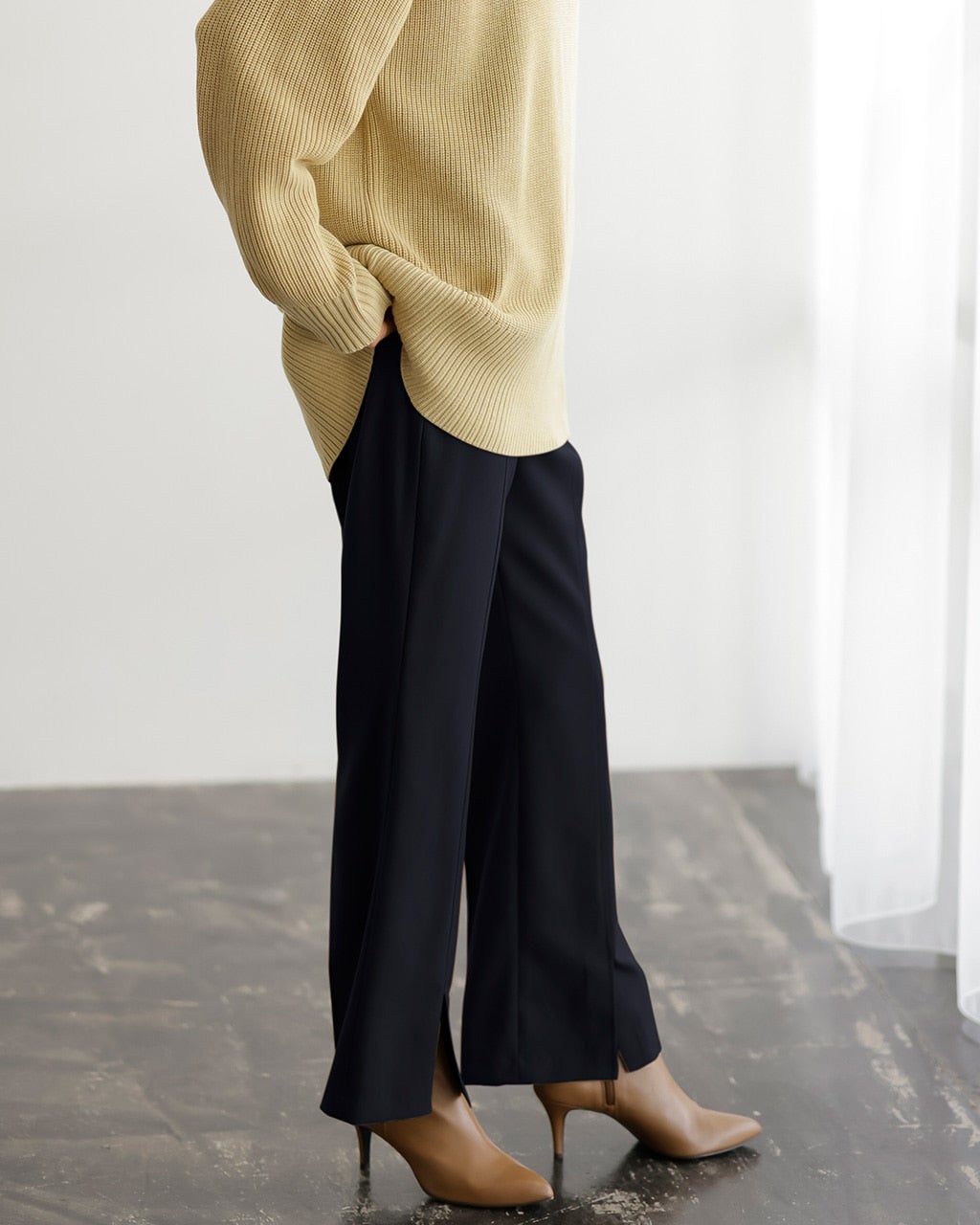【2024SS 完売品】セオリーリュクス プリーツ異素材コンボTトップス グレー 2024 Spring Campaign | Theory luxe（セオリーリュクス）公式