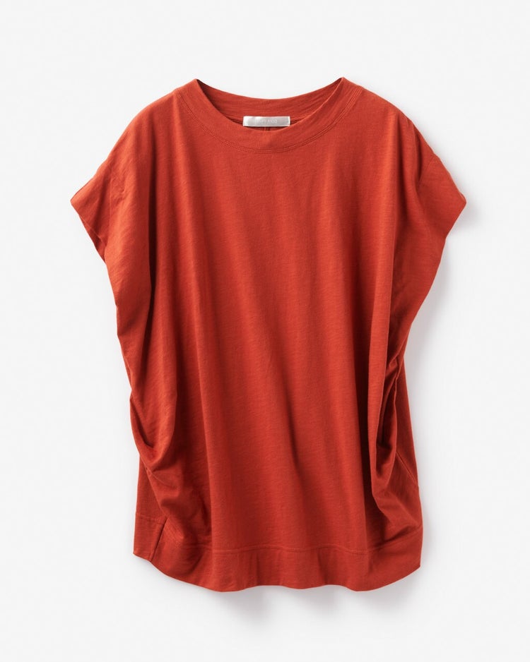 コットンスラブ・ソリッドTシャツ 詳細画像 テラコッタ 4
