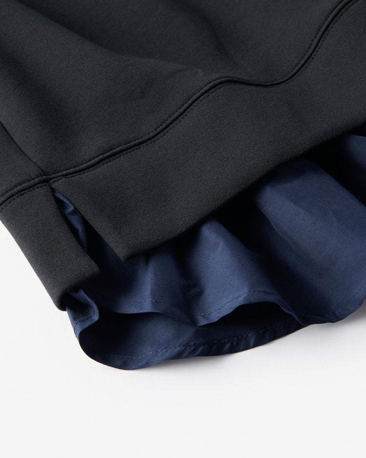 接結スムース・レイヤード風パーカー 詳細画像 ブラック 3