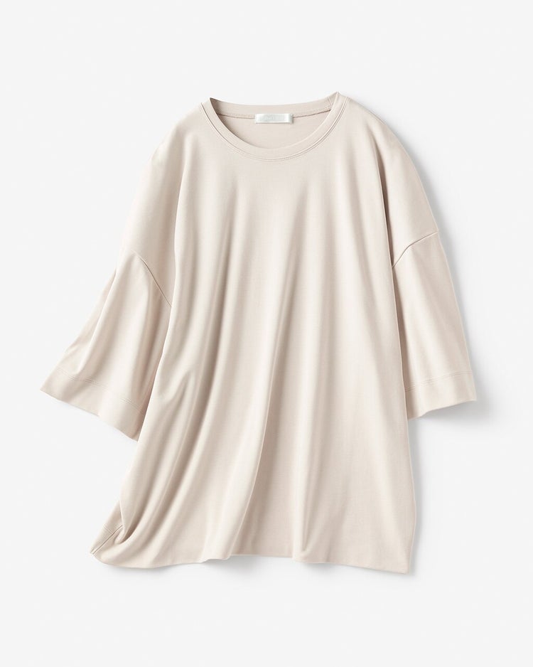 カジュアルクルー／6分袖・ドゥクラッセTシャツ 詳細画像 ライトグレー 3