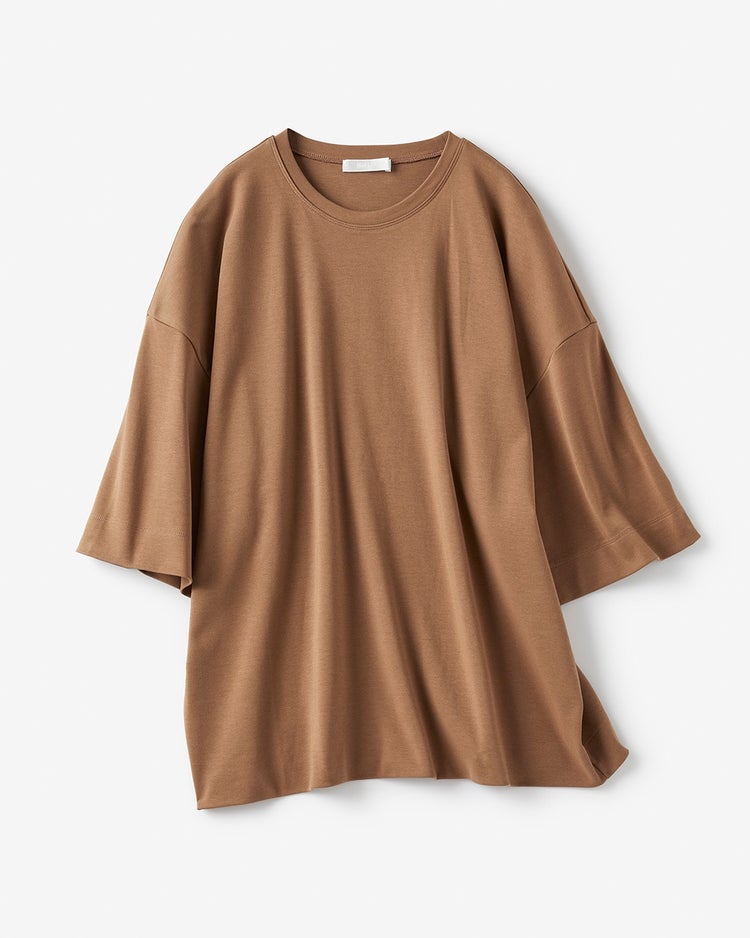カジュアルクルー／6分袖・ドゥクラッセTシャツ 詳細画像 キャメル 3