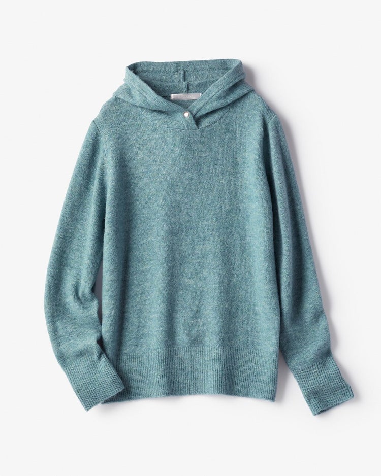 メランジカラー・パーカーニット 詳細画像 セルリアンブルー 6