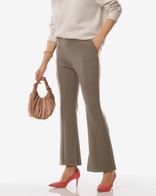 リラクシーストレッチ・裾スリットパンツ68cm