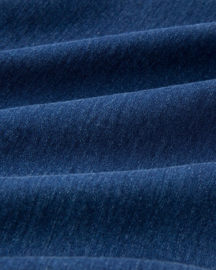 甘撚り裏起毛デニム・ブーツカット 詳細画像 インディゴ 5