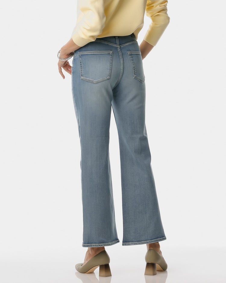 甘撚り裏起毛デニム・ブーツカット 詳細画像 ライトインディゴ 2