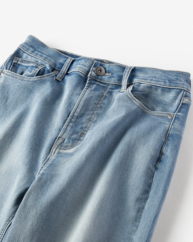 甘撚り裏起毛デニム・ブーツカット 詳細画像 ライトインディゴ 3