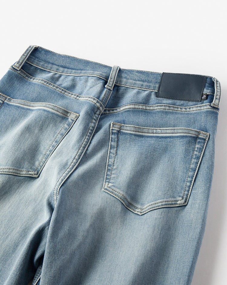 甘撚り裏起毛デニム・ブーツカット 詳細画像 ライトインディゴ 4