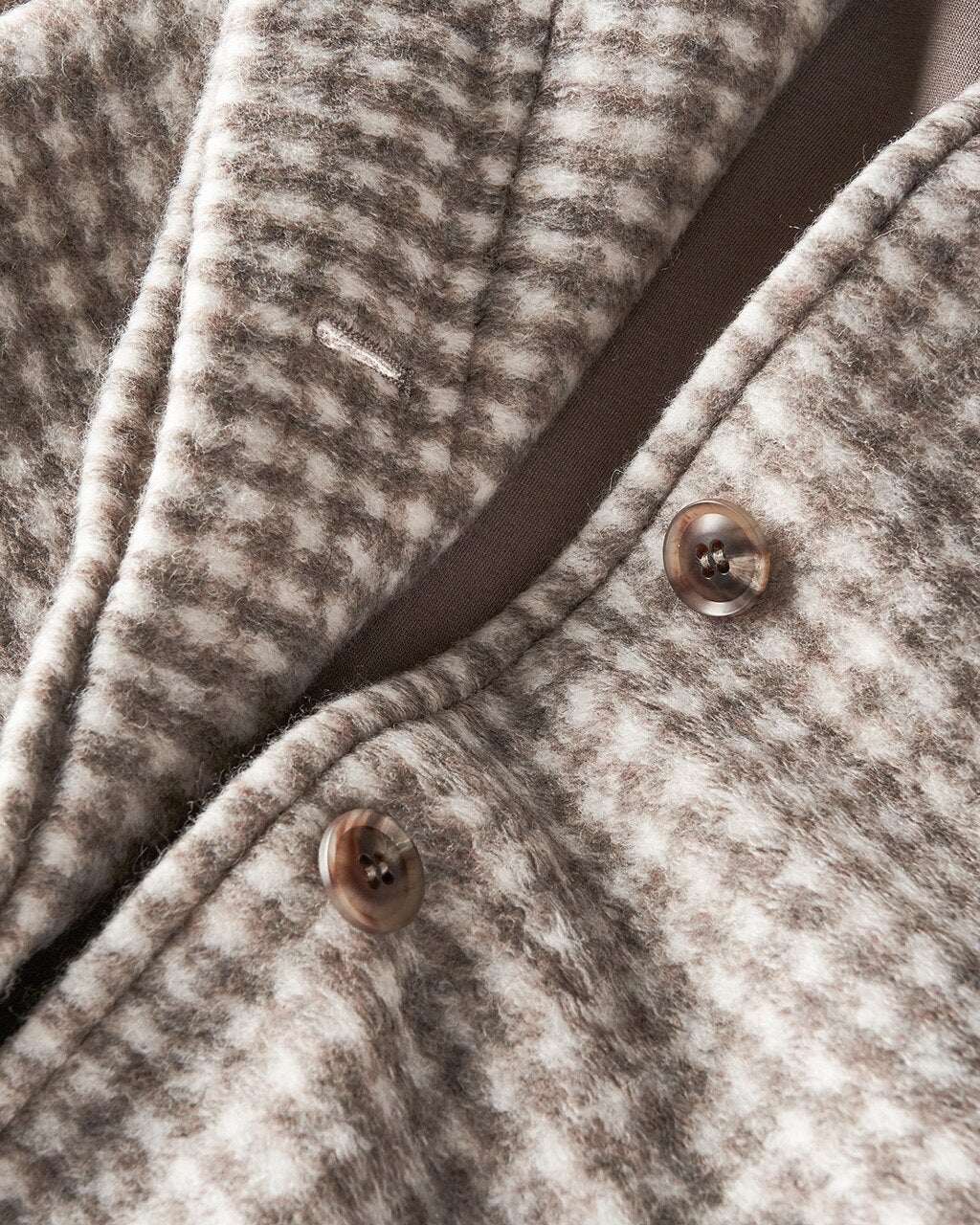 ウール混起毛ジャージー・スタンドコート/DoCLASSE