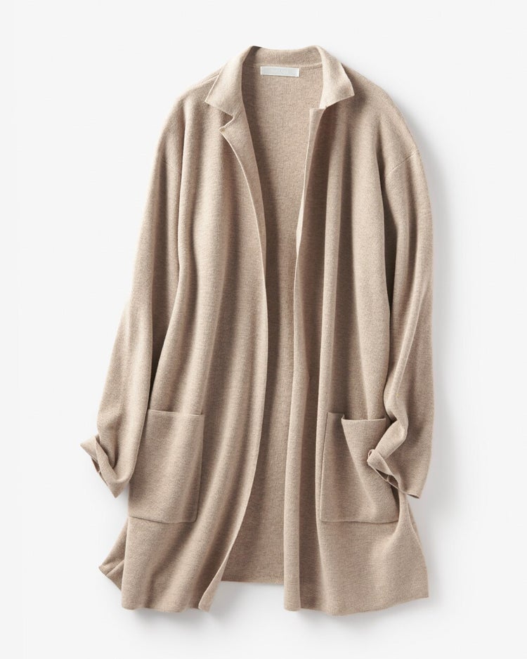 ハーフミラノ・ロングジャケットカーディガン 詳細画像 トープ 5