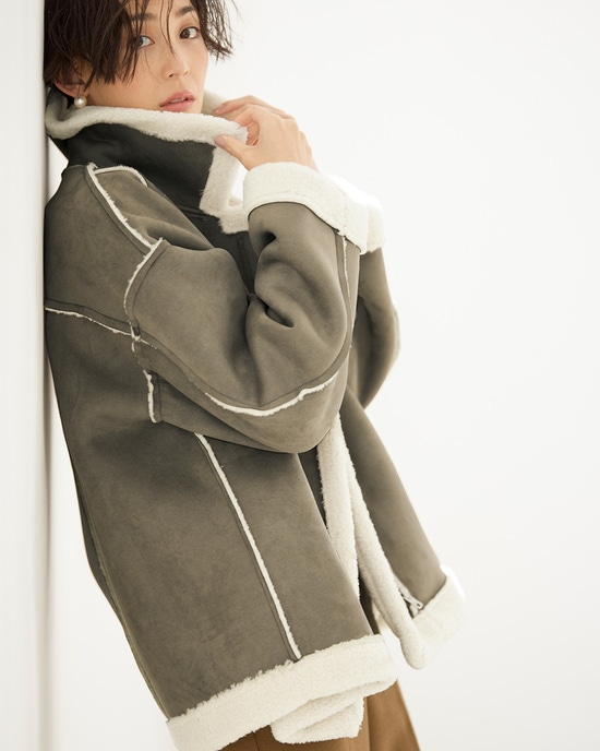 エコムートン・ライダースジャケット