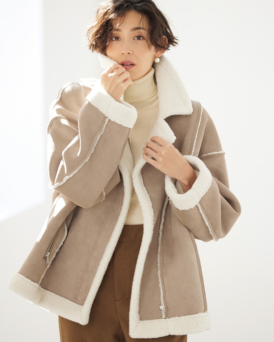 エコムートン・ライダースジャケット