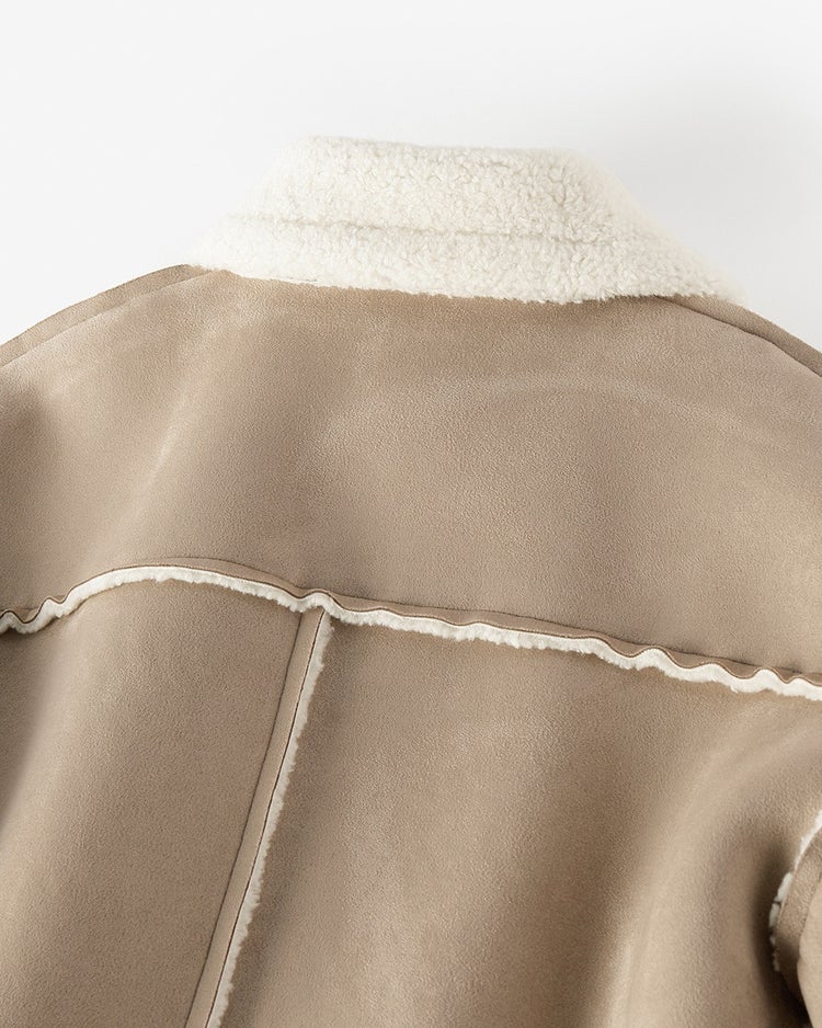 エコムートン・ライダースジャケット 詳細画像 ベージュ 6