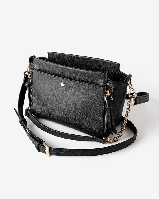 ８ポケット・本皮コンビ２WAYミニバッグ