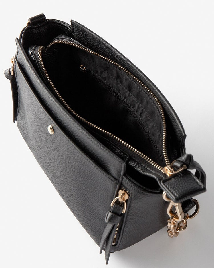 ８ポケット・本皮コンビ２WAYミニバッグ 詳細画像 ブラック 2