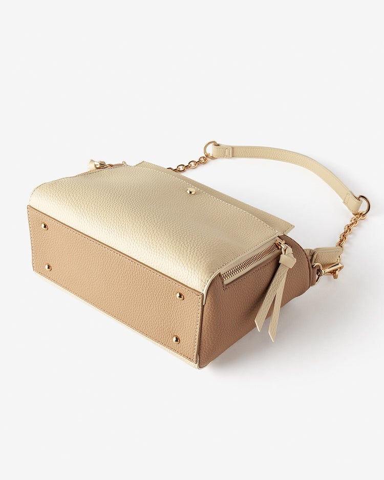 ８ポケット・本皮コンビ２WAYミニバッグ 詳細画像 アイボリー 1