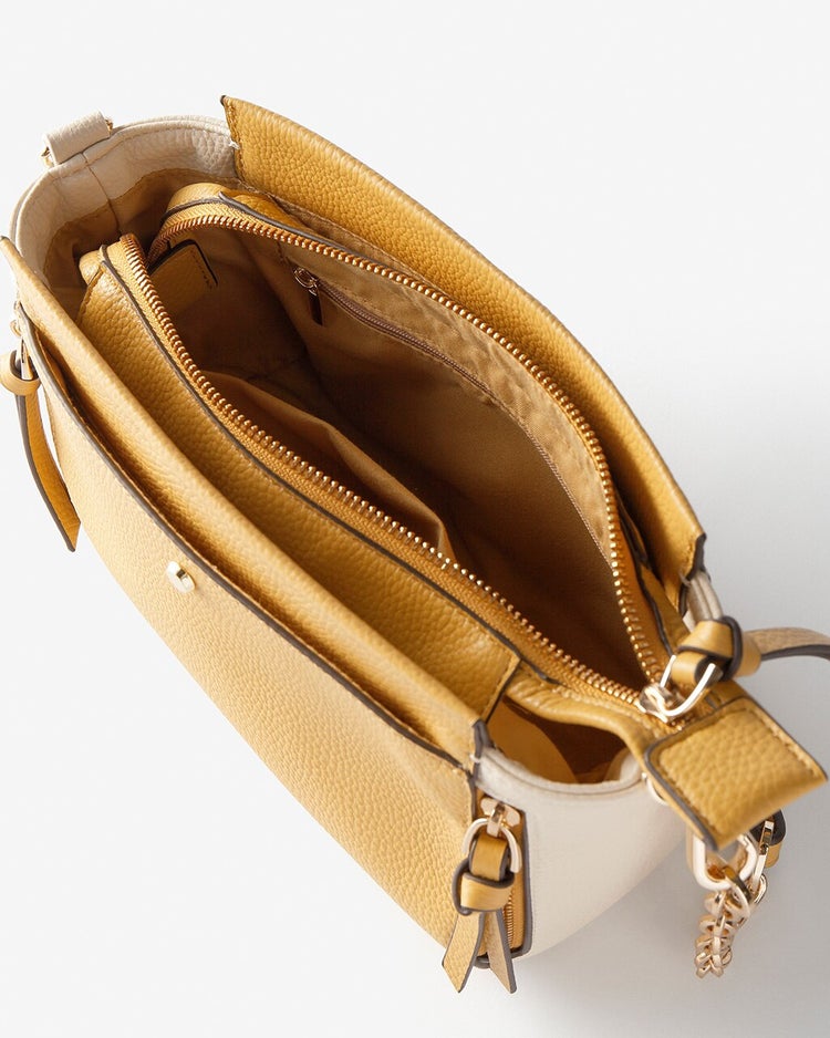８ポケット・本皮コンビ２WAYミニバッグ 詳細画像 ソフトマスタード 2