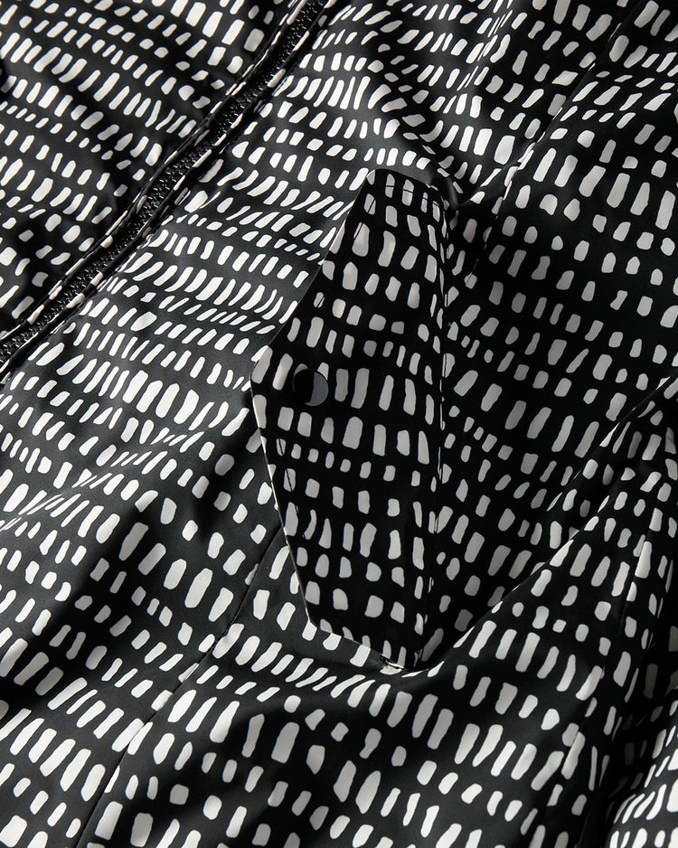 モダンリバーシブル・ジップアップダウンコート 詳細画像 ブラック 6