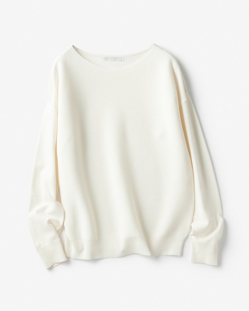 ストレッチガーター ボートネックニット 40代50代からのレディース メンズファッション通販 Doclasse ドゥクラッセ ストレッチガーター ボートネックニット 40代50代からのレディース メンズファッション通販 Doclasse ドゥクラッセ