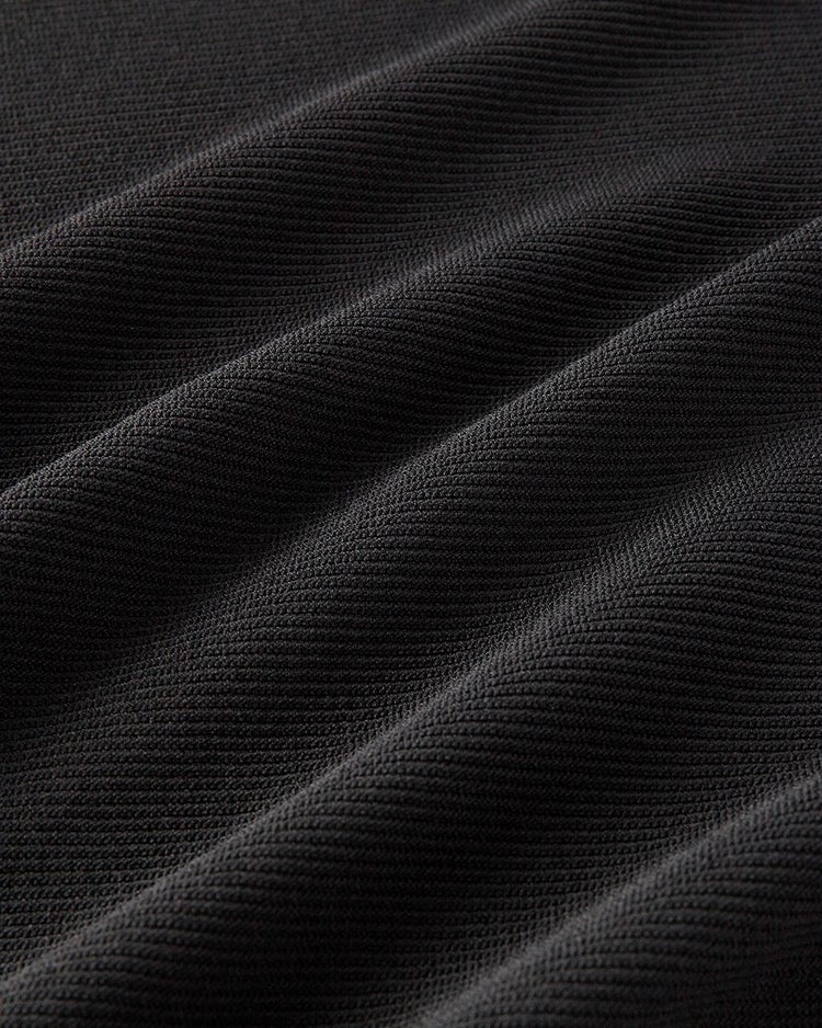 ストレッチガーター・ボートネックニット 詳細画像 ブラック 2