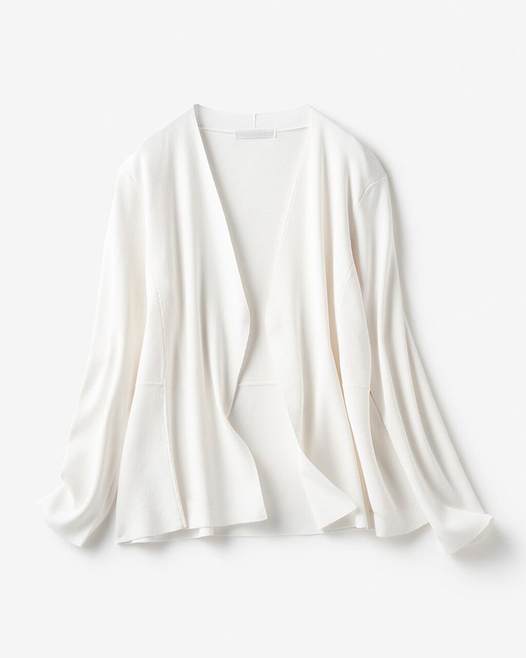 UVニット・ペプラムジャケットカーディガン 詳細画像 ホワイト 4
