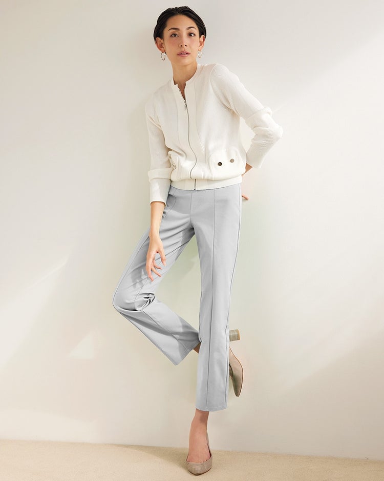 シェイプストレッチ・スティックパンツ／63㎝ 詳細画像 ライトグレー 1