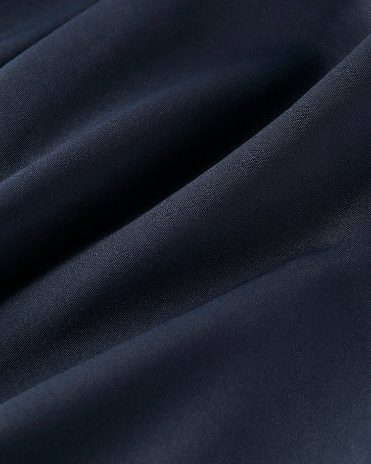 ダブル編みジャージー・ラップ風フレアスカート 詳細画像 ミッドナイトブルー 5