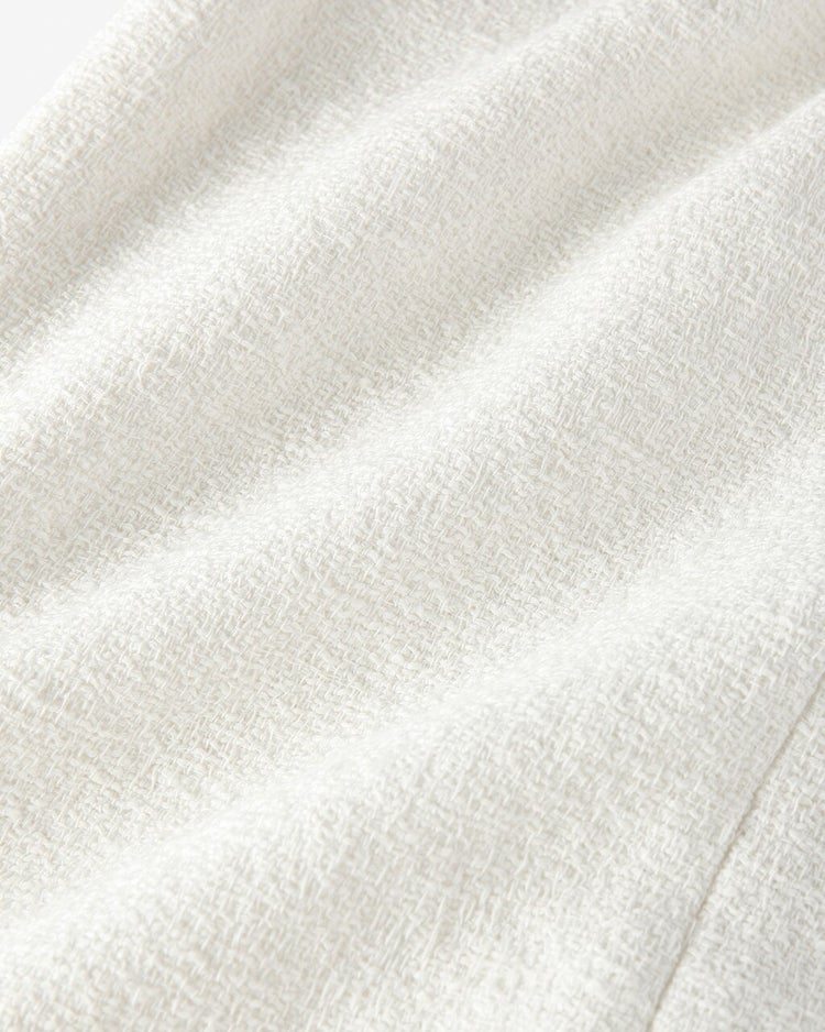 スラブツイード・ボタンデザインスカート 詳細画像 ホワイト 8