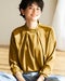 強撚スムース・タックブラウス 詳細画像